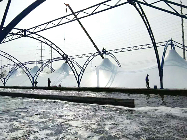 膜結構污水池蓋